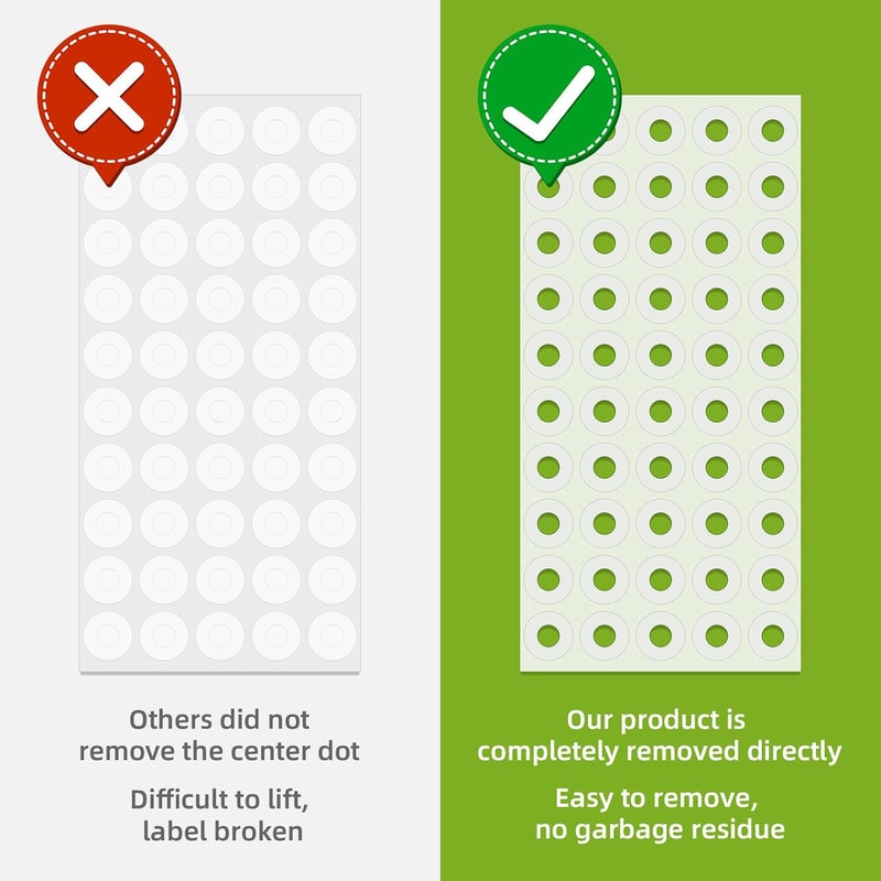 Anylabel 2500 Pack Self-Adhesive Hole Reinforcement Stickers, 1/4" Diameter Hole Punch Reinforcement Labels for School Home and Office, Clear, Non-Printable - Image 4